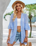 Lightweight Striped Kimono Cardigan