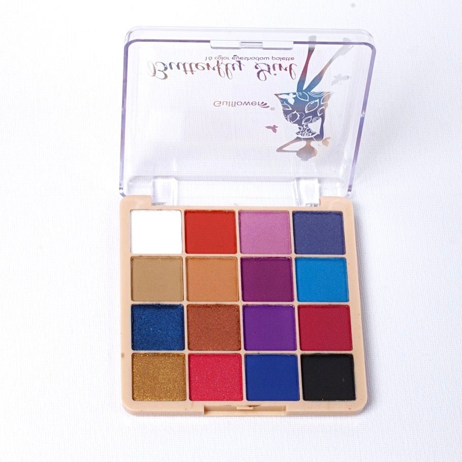 Butterfly Girl 16 Colour Eyeshadow Palette – Vibrant, Long-Lasting Shades