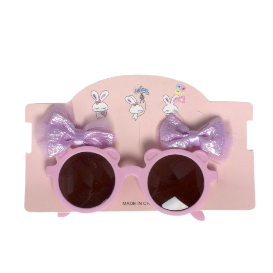 Kids' Cute Bow Sunglasses Set - Fun & Stylish Eye Protection