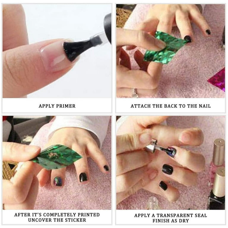 Nail Art Decals 10pc Random Rolls - Creative & Easy Nail Decoration
