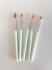 5pcs Nail Art Brush Set – Ideal for Beginners & Nail Enthusiasts