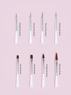 White Handle Nail Art Brush Set – 7pcs Detail Painting Tools