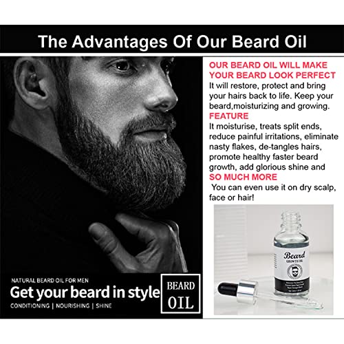 Beard Growth Oil - Moisturize & Promote Rapid Beard Growth