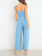 One Shoulder Jumpsuit With Pockets With No Belt