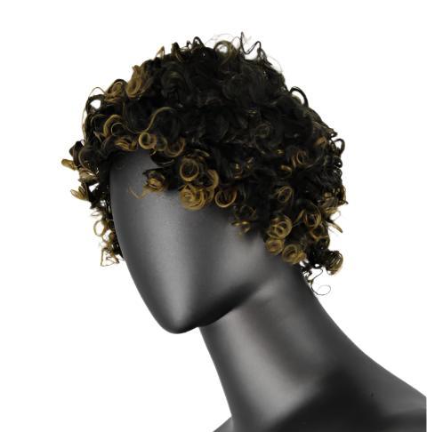 Short Curl Wig With Bangs