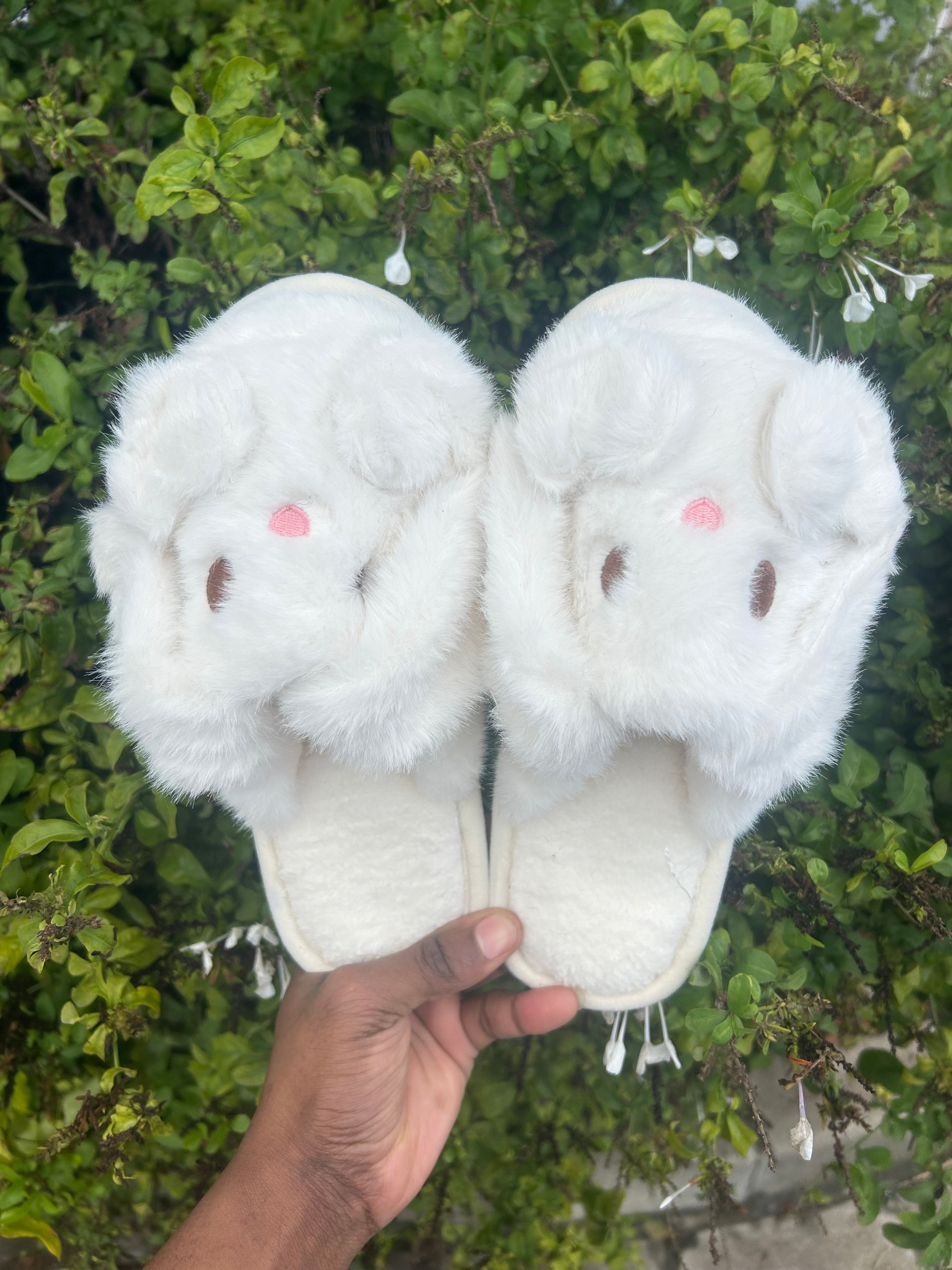 Cute Bunny Plush Winter Slippers