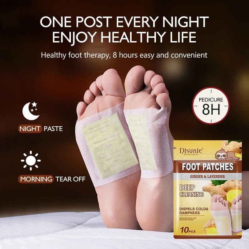 Disunic  foot Patches with Lavender & Ginger For Deep Cleansing
