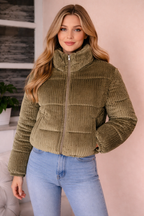 Women’s Corduroy Puffer Jacket