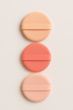 Makeup Puff Set – 3pc Foundation & Powder Sponges - Random Colours