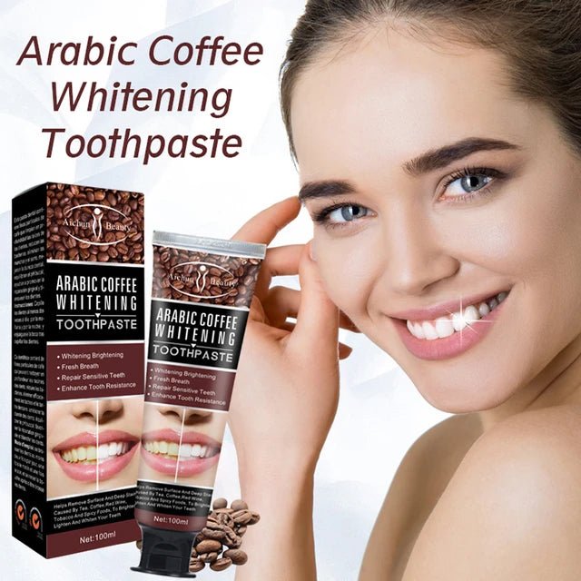 Aichun Beauty Arabic Coffee Whitening Toothpaste 100ml - Brighten Your Smile