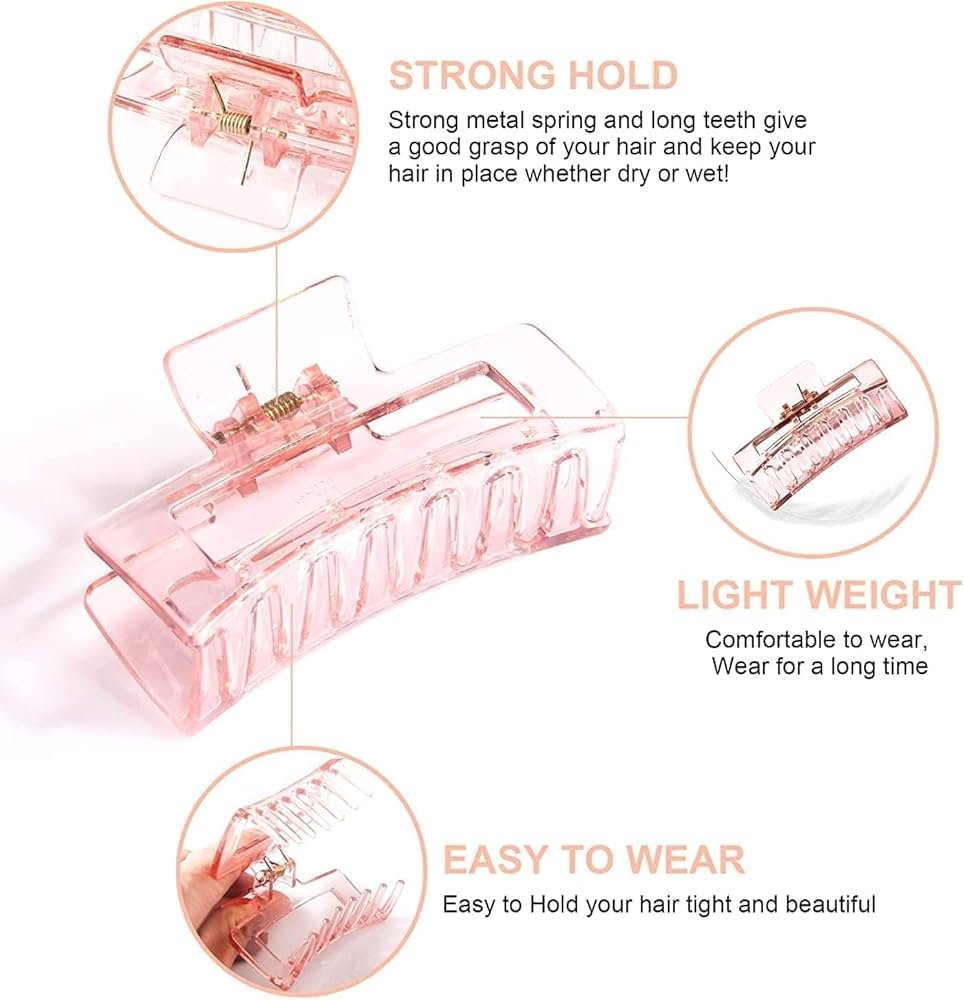 Clear Colour Hair Grip 1pc – Sleek & Functional Hair Accessory