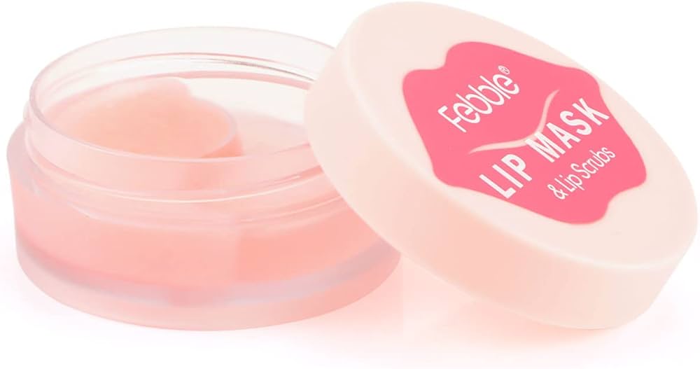 Febble Lip Mask and Scrub Set for Soft, Luscious Lips
