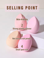 6pc Makeup Sponge Set – Teardrop Blenders (Random Colours)