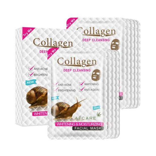 Collagen Snail Deep Cleansing Facial Mask - Purify & Revitalize Skin