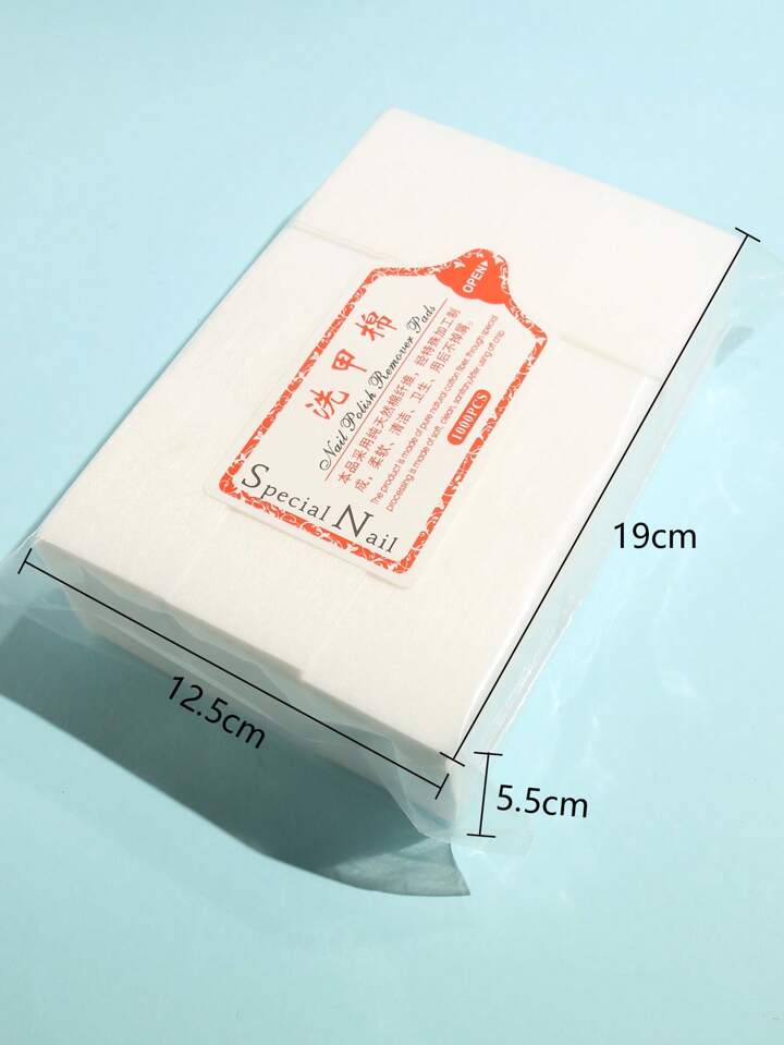 1000pcs Disposable Nail Art Polish Removal Pads