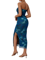 Strapless Ombre Bodycon Dress - Chic & Trendy Look for Any Event
