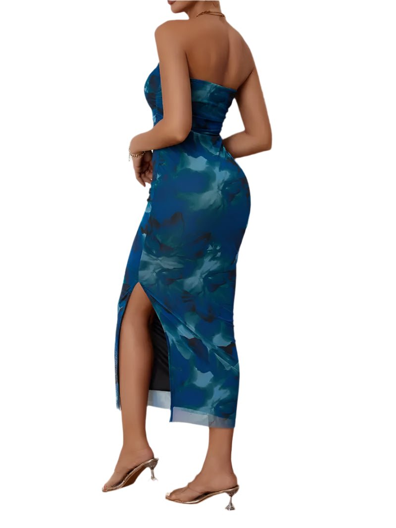 Strapless Ombre Bodycon Dress - Chic & Trendy Look for Any Event