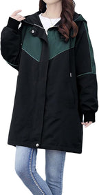 Fleece Lined Hooded Windbreaker – Warm Casual Outdoor Jacket