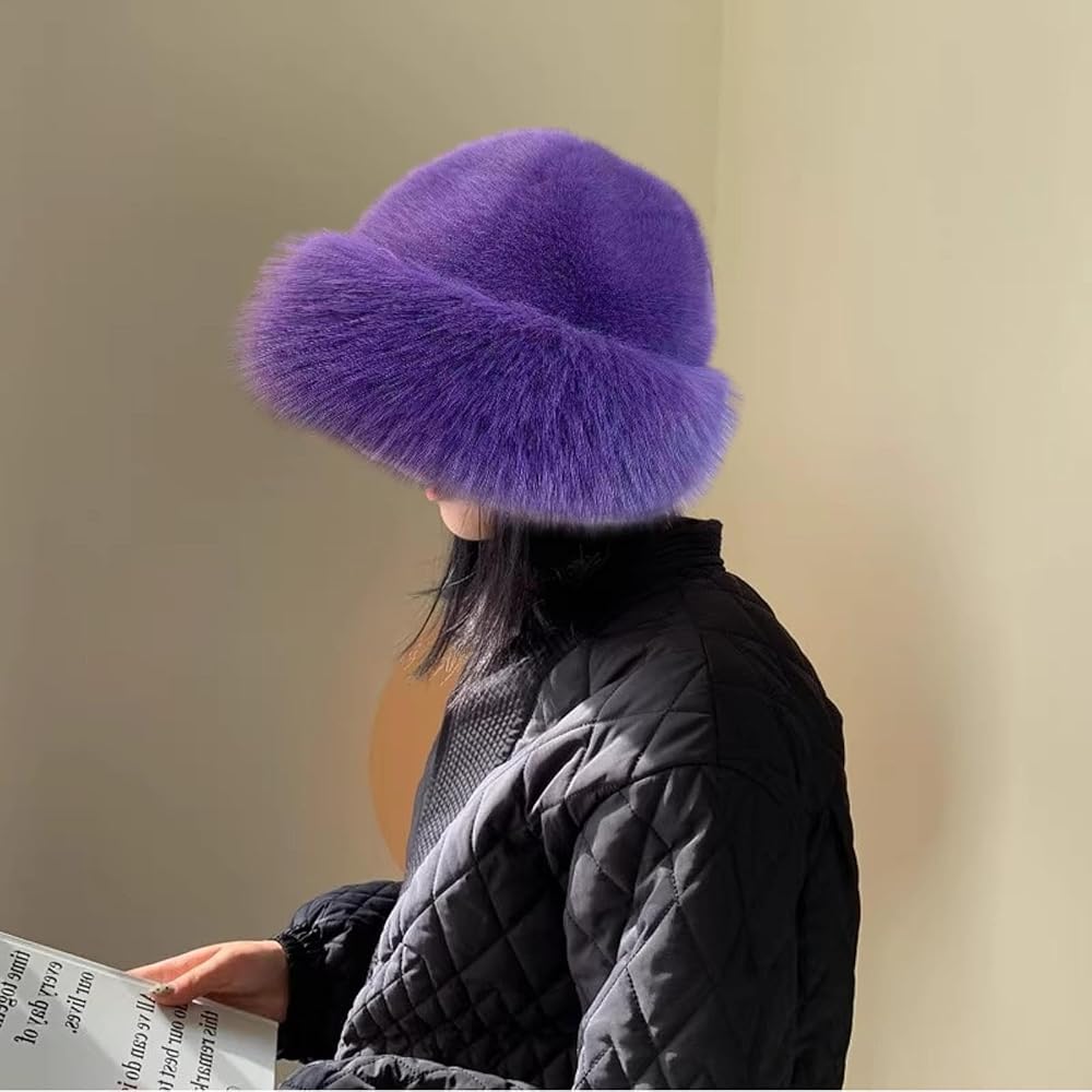 Luxury Faux Fur Bucket Hat