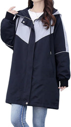 Fleece Lined Hooded Windbreaker – Warm Casual Outdoor Jacket