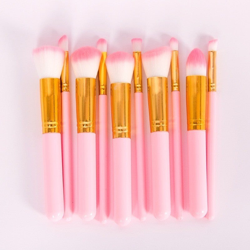 Mini Makeup Brush Set – 10pc Soft Brushes
