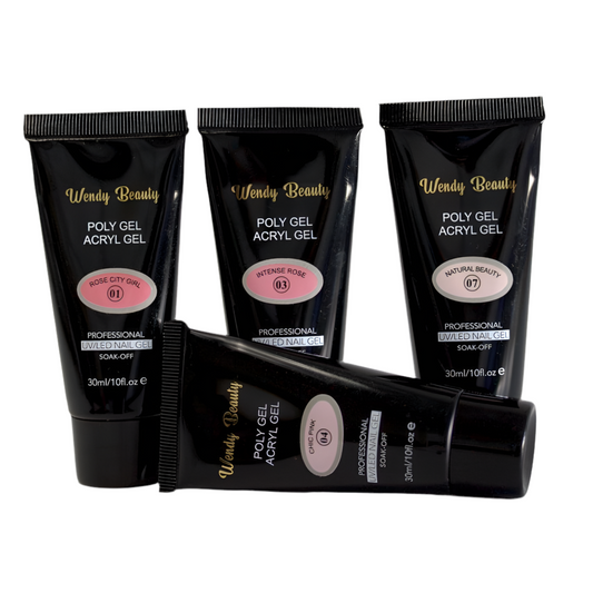 Wendy Beauty Professional Poly Gel 30ml – Strong, Flexible & Long-Lasting Nails at Home