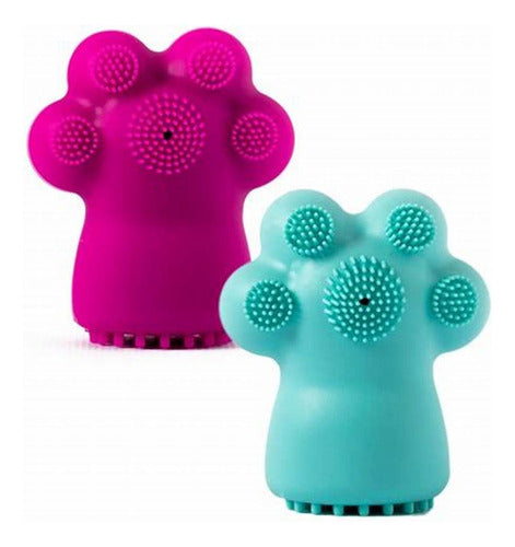 Silicone Facial Cleanser – Paw Shaped Exfoliating Brush - Random Colour