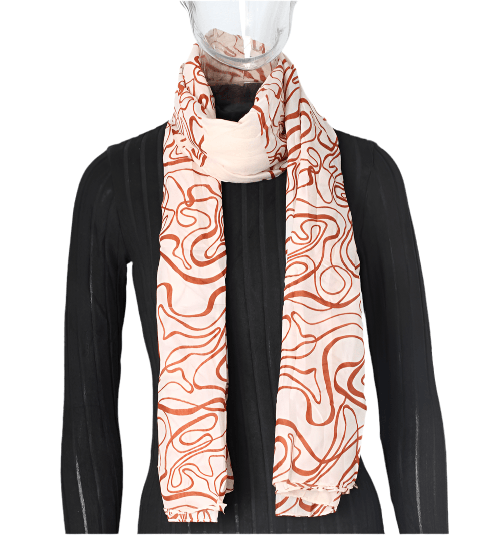Colourful Print cotton Scarf 1pc