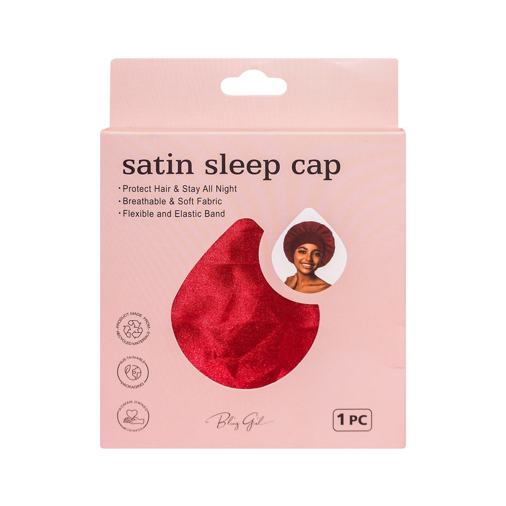 Bling Girl Satin Sleep Cap 1Pc