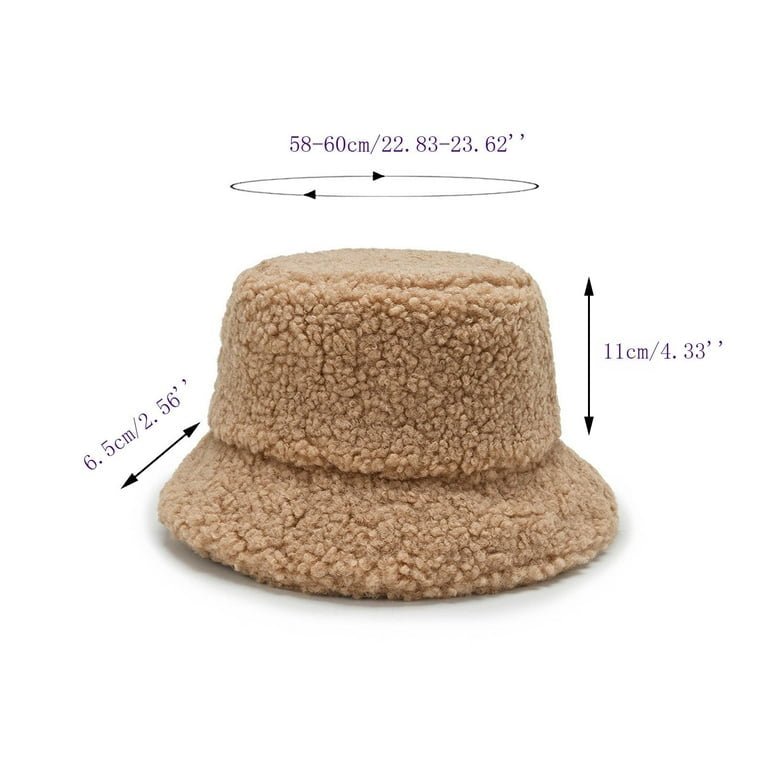 Soft Warm  Sherpa Bucket Hat – Cozy Style