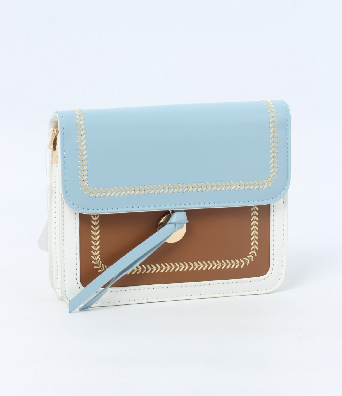 Stylish Colorblock Crossbody Bag – Compact & Chic LYL076