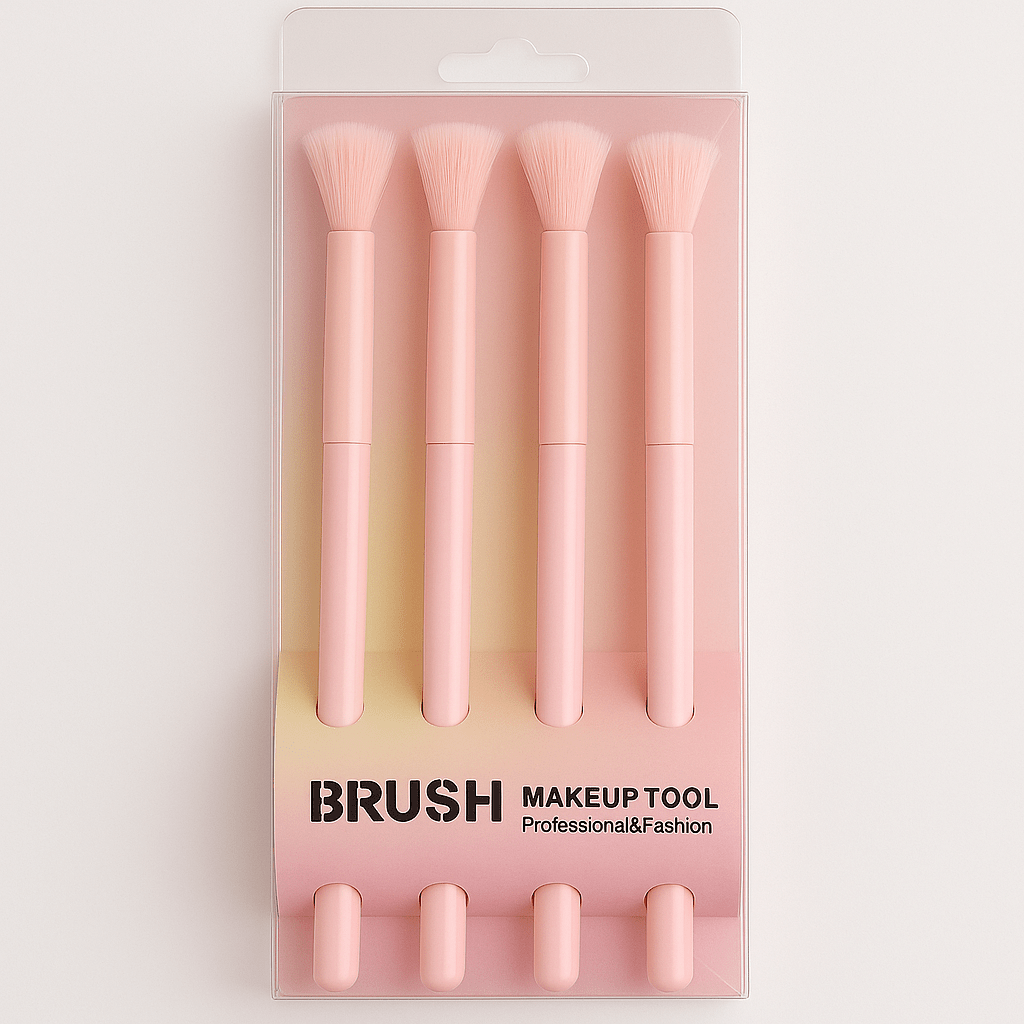 Eyeshadow Brush Set – 4pc Pastel Blending Brushes for Eye Makeup