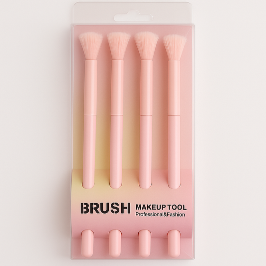 Eyeshadow Brush Set – 4pc Pastel Blending Brushes for Eye Makeup