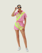 Futuristic Sport Luxe Athleisure Two Piece Set –  Semi Sheer Workout & Streetwear Outfit