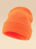 Ribbed Knit Cuffed Beanie