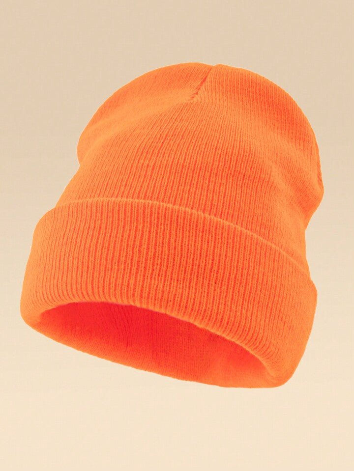Ribbed Knit Cuffed Beanie