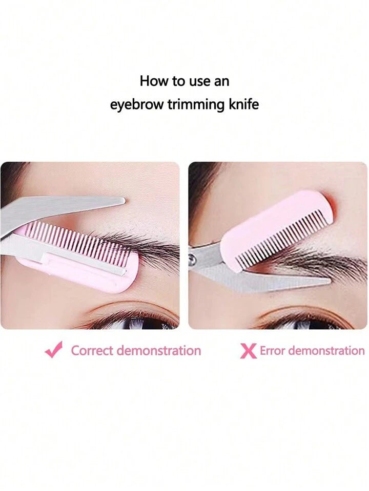 Eyebrow Scissors with Comb – Precision Trimming Tool