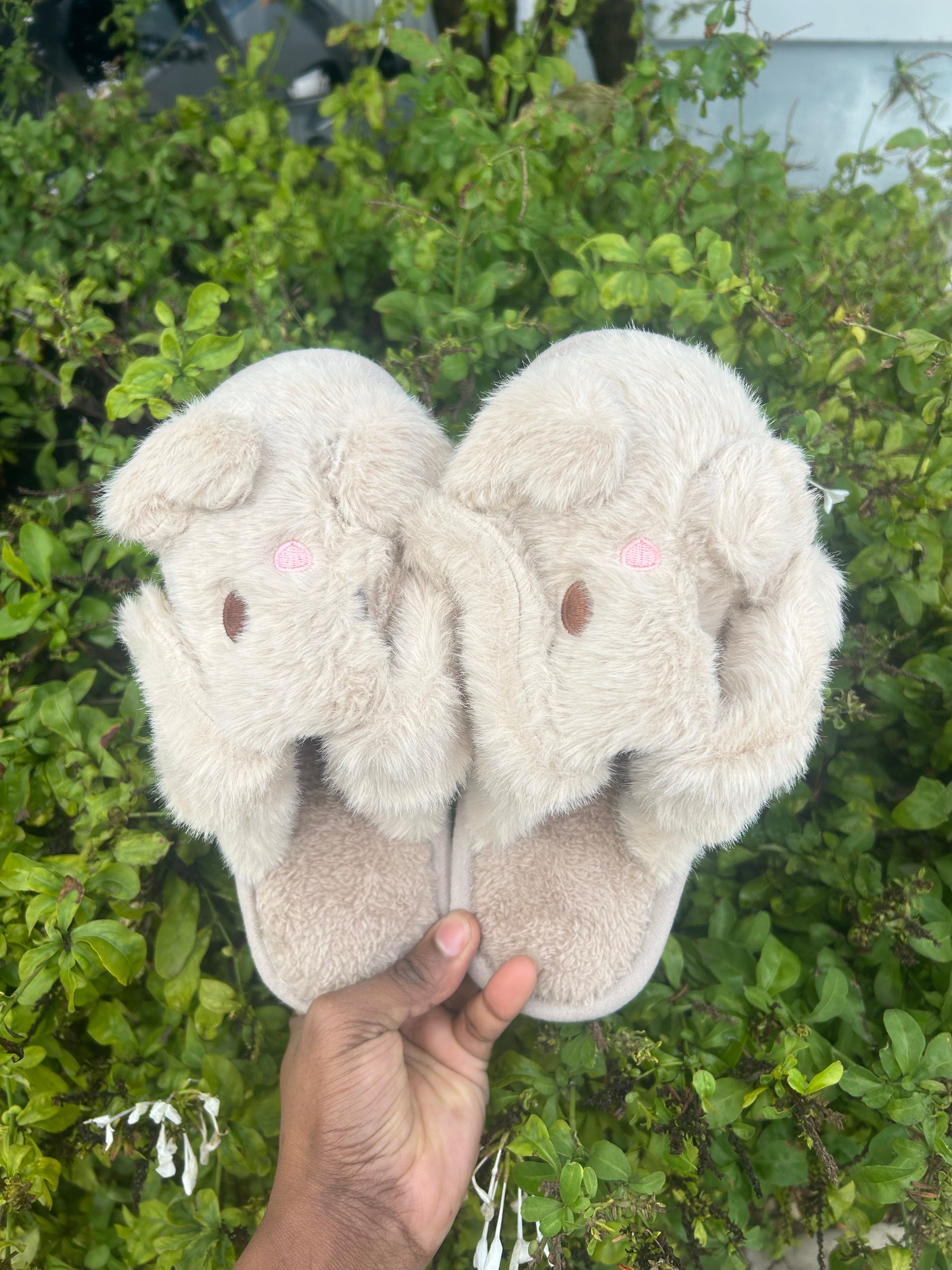 Cute Bunny Plush Winter Slippers