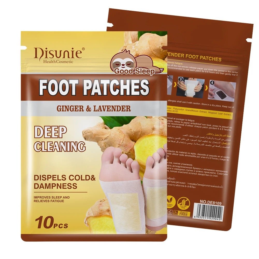 Disunic  foot Patches with Lavender & Ginger For Deep Cleansing
