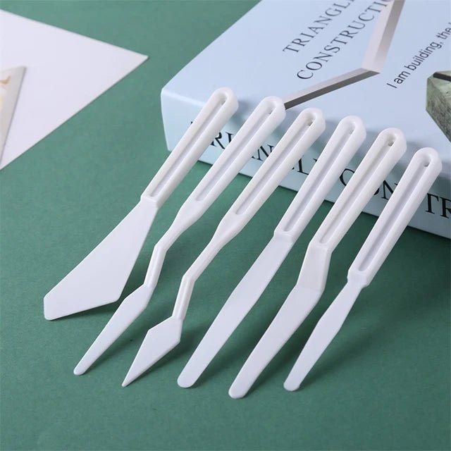 6Pcs/Set Plastic Painting Knife for Mixing XD21
