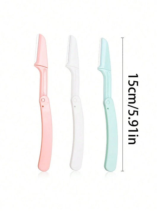 Foldable Facial Razor Set – 2pc Random Eyebrow & Face Trimmers