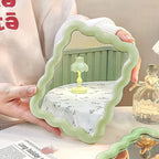 Cutesy Wave Shaped Table Mirror