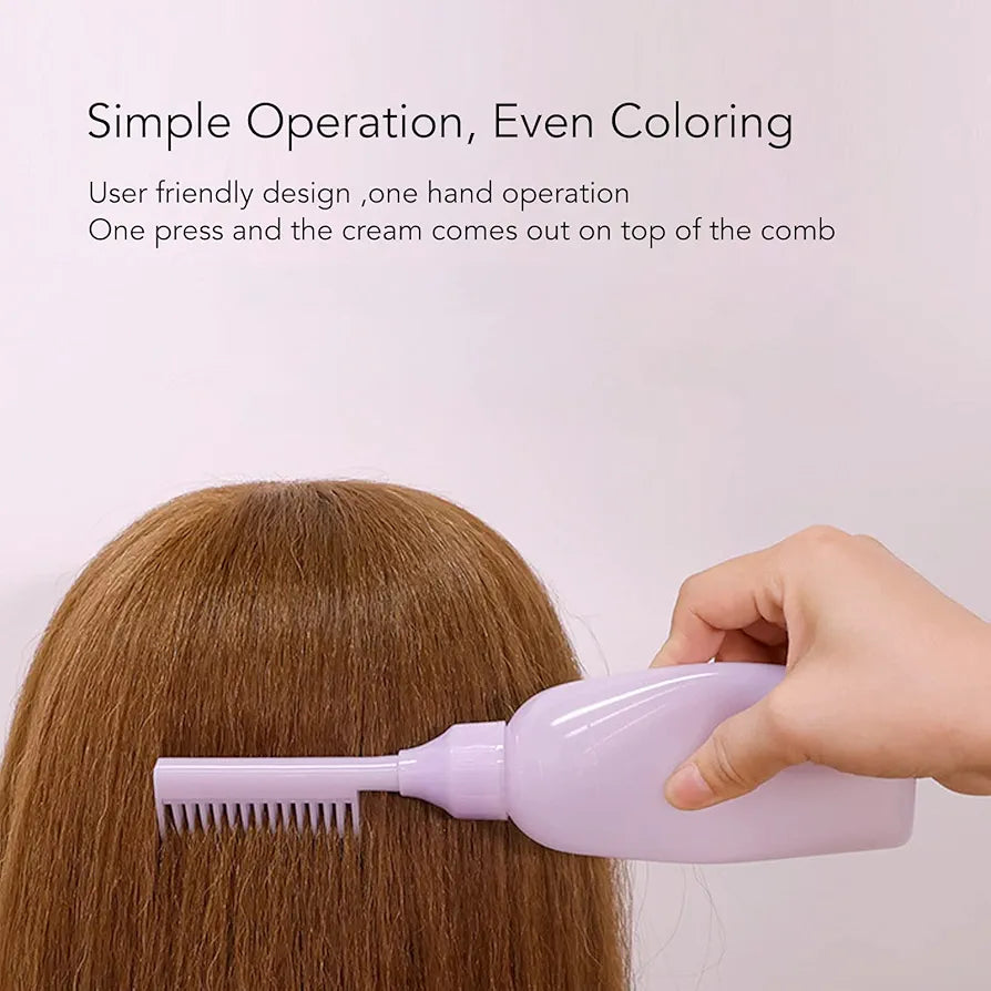 Hair Root Applicator Bottle with Comb 1PC