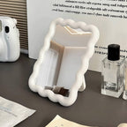 Cutesy Wave Shaped Table Mirror
