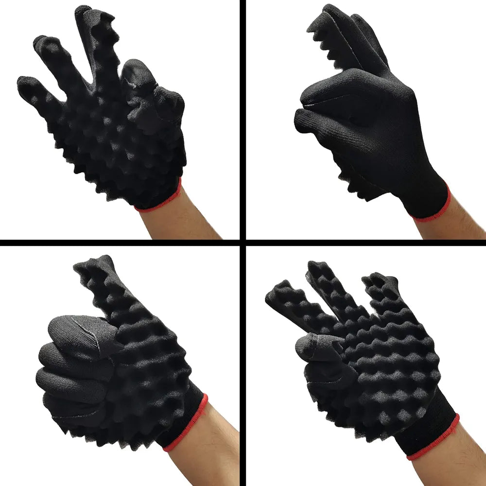 Twist Sponge Glove for Hair Curls - Effortless Curling & Twisting for Natural Hair