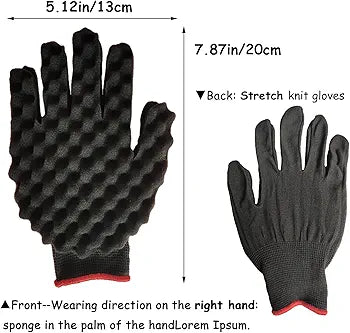 Twist Sponge Glove for Hair Curls - Effortless Curling & Twisting for Natural Hair