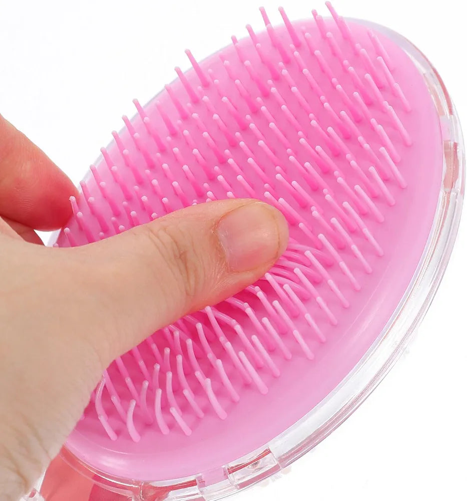 Cute Cartoon Design Transparent Hair Brush