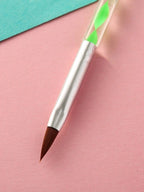 5pcs/Set Nail Art Tool Spiral, Crystal, Acrylic Handle