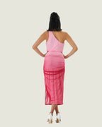 Elegant One-Shoulder Ombre Bodycon Dress – Stunning Evening & Cocktail Dress