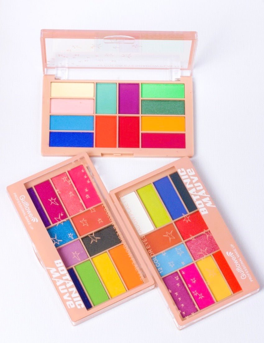 Gulflower Botanic Mauve 12 Colour Eyeshadow Palette – Elegant & Soft Hues